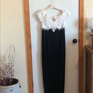 Bridal Dress Black and White Jessica Mc Clintock